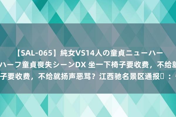 【SAL-065】純女VS14人の童貞ニューハーフ 二度と見れないニューハーフ童貞喪失シーンDX 坐一下椅子要收费，不给就扬声恶骂？江西驰名景区通报​：情况属实！