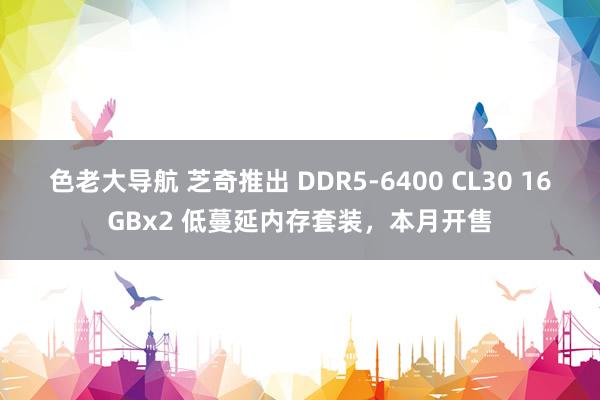 色老大导航 芝奇推出 DDR5-6400 CL30 16GBx2 低蔓延内存套装，本月开售